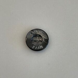Chanel Gray Mother of Pearl “Chanel Paris” Button